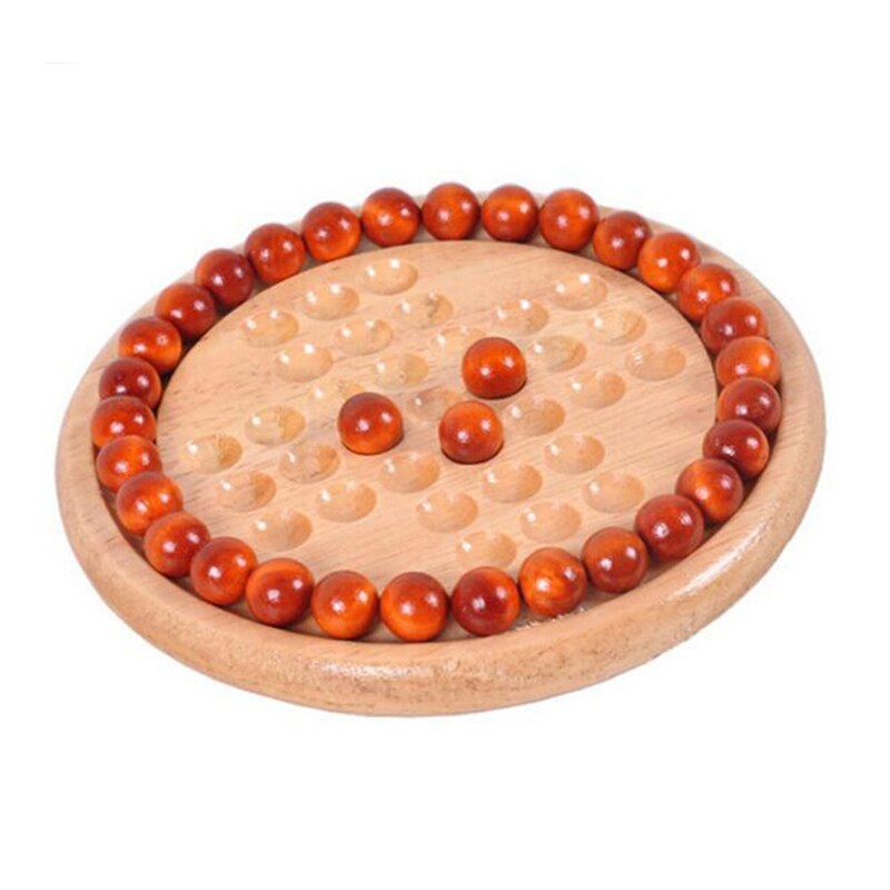 14cm Klassische Anbindung Solitär Solo Edle Puzzle IQ Geist Gehirn Teaser Rätsel Bord Holz Spiel Spielzeug für Erwachsene freundlicher