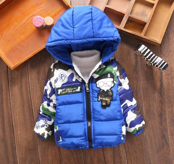 Billigste baby drengs vinter tykkere sød frakke 0-24m baby dreng snetøj  ot014