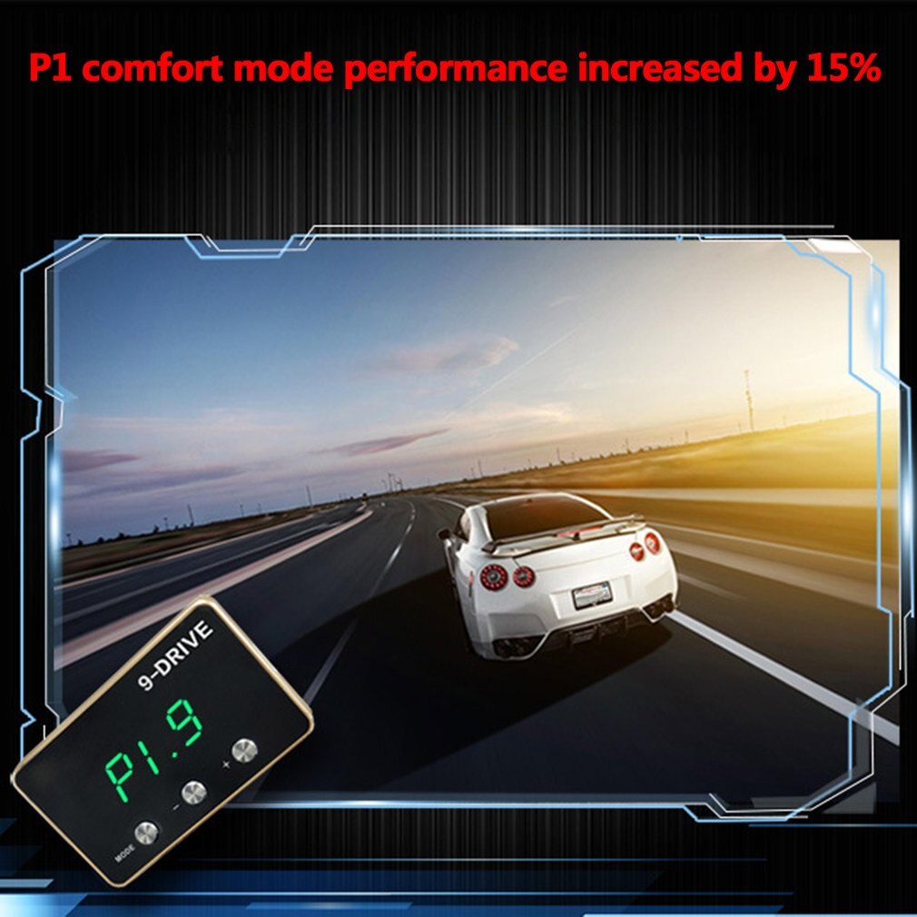 Electronic Throttle Accelerator 9-mode Throttle Controller Display Improve Power Good Sensitivity Display