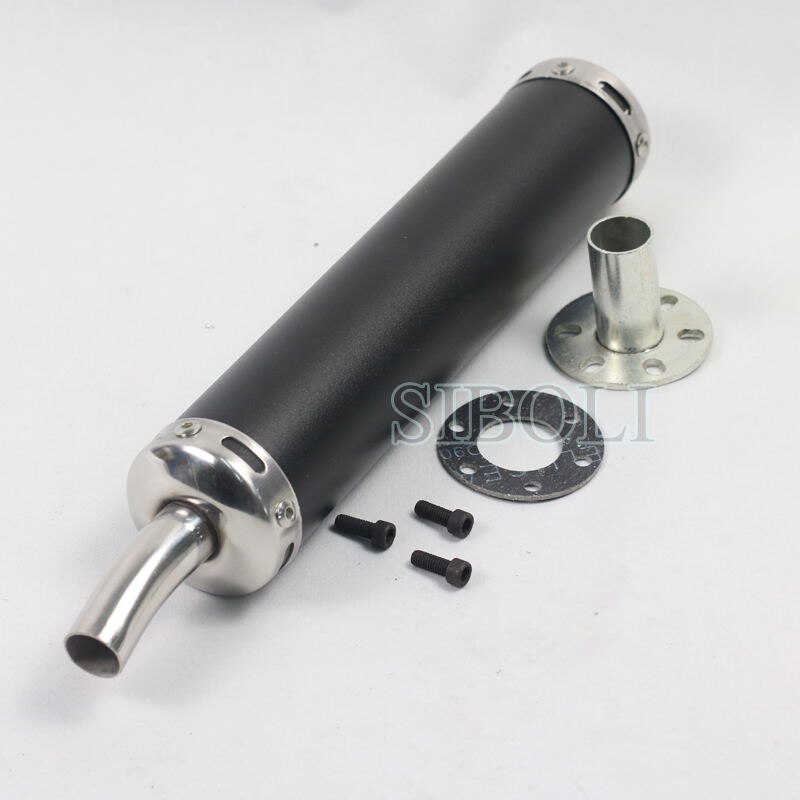 6 x 28cm universal motorcykel udstødnings lydpotte rør justerbar lyddæmper til street scooter motocross escape moto  ak168: -en
