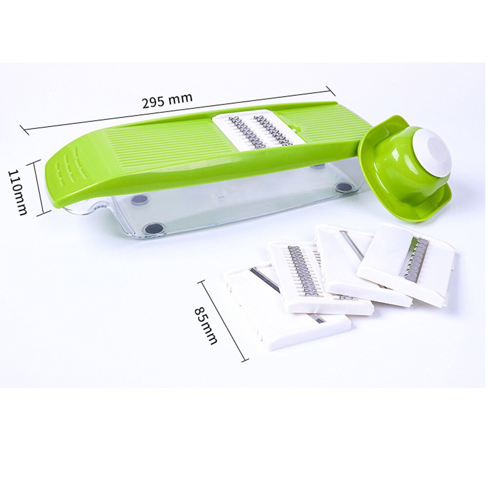 5 in 1 Multifunctional Mandolin Vegetable Food Slicer Julienne and Container - Peel Cut Slice Vegetable Cutter Kitchen Tools