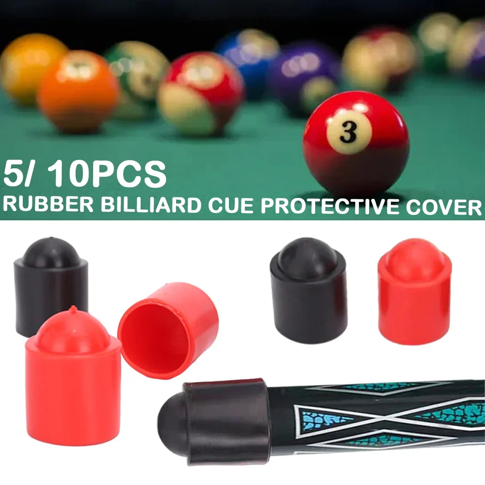 5/10 kpl kuminen biljardikepin pohjasuojus biljardikepin pohjasuojus snooker-tarvikkeet biljardikeppikohtainen törmäyssuoja