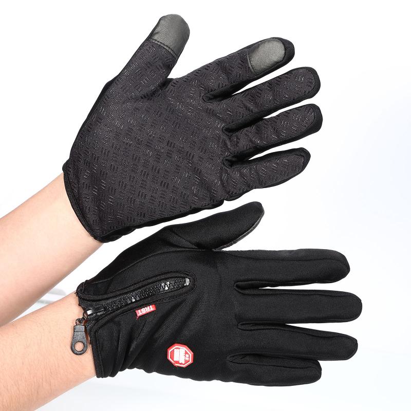 Outdoor Winter Windstopper Handschoenen Volledige Vinger Handschoenen Mannen Vrouwen Touch Screen Handschoenen Fiets Handschoenen Winter Warme Wanten: XL