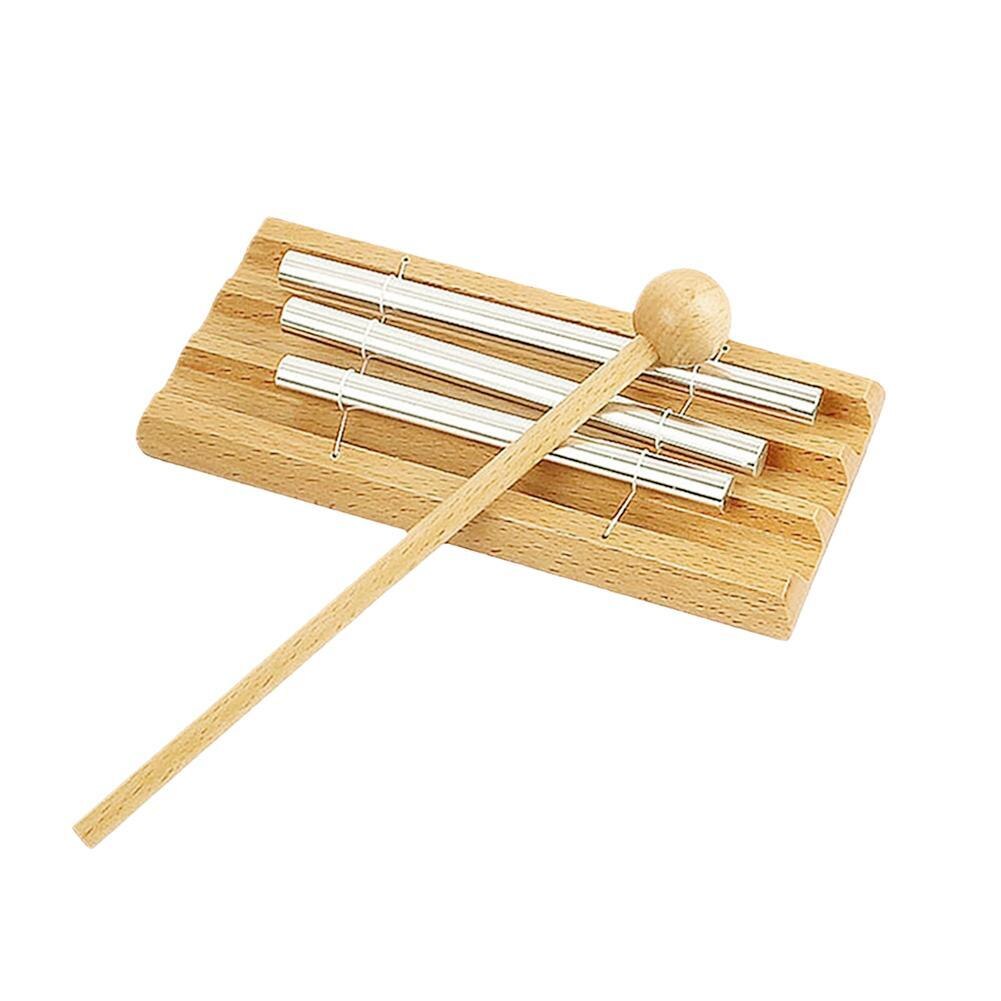 Percussion Instrument Bell Wooden With Mallet Knocking For Prayer Yoga phoneme Meditation Chime Healing Musical Instrument