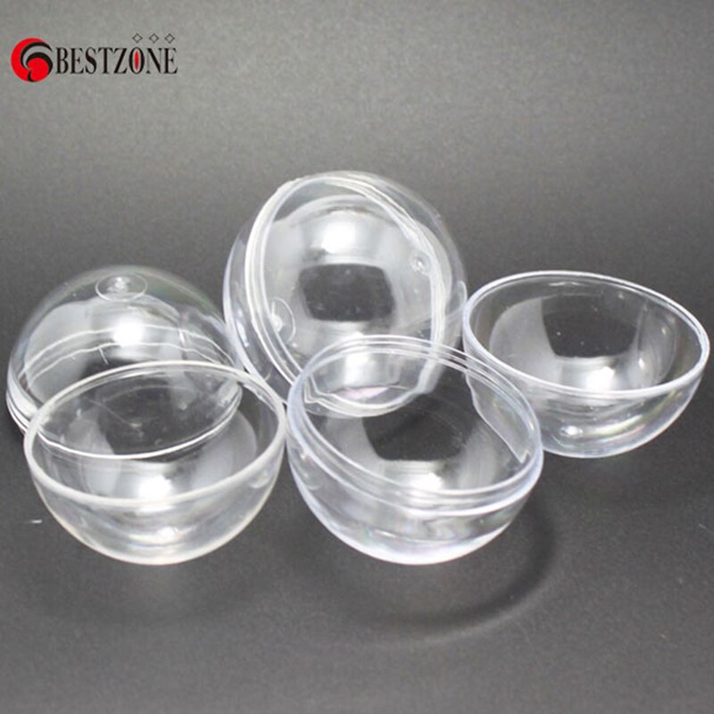 100 teile/los durchmesser 40mm klar transparent leer Kunststoff ps Kapseln Spielzeug kugeln Behälters chale für Automaten Überraschung sball