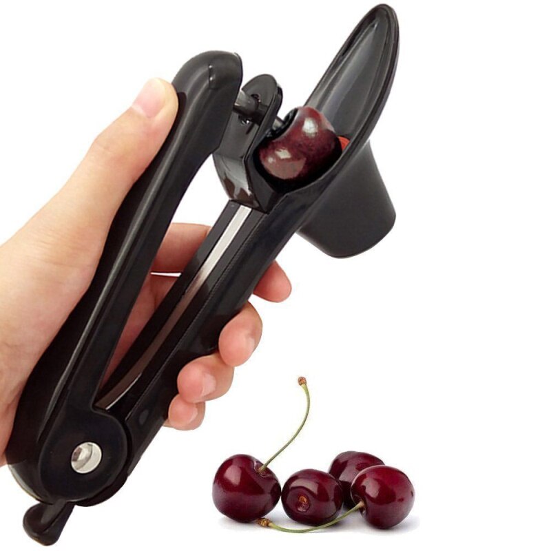1PCS Kitchen Accessories Handheld Cherry Olive Pitter Stone Seed Removal Squeeze Grip Fruit Tool