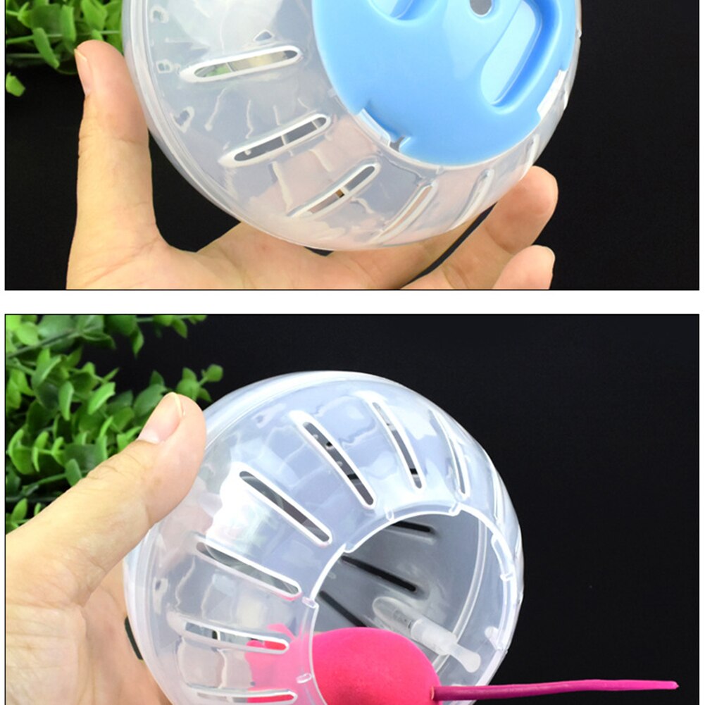 Boule en plastique de 10/12 cm pour l'extérieur, petit animal de compagnie, souris, rongeur, Jogging, jouet amusant, Hamster, Rat