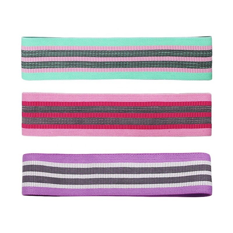 3 Level Rubber Resistance Band Set Elastic Non-slip Fitness Gym Bands Expander Yoga Booty Loop Home Workout Equipment 90-150LB