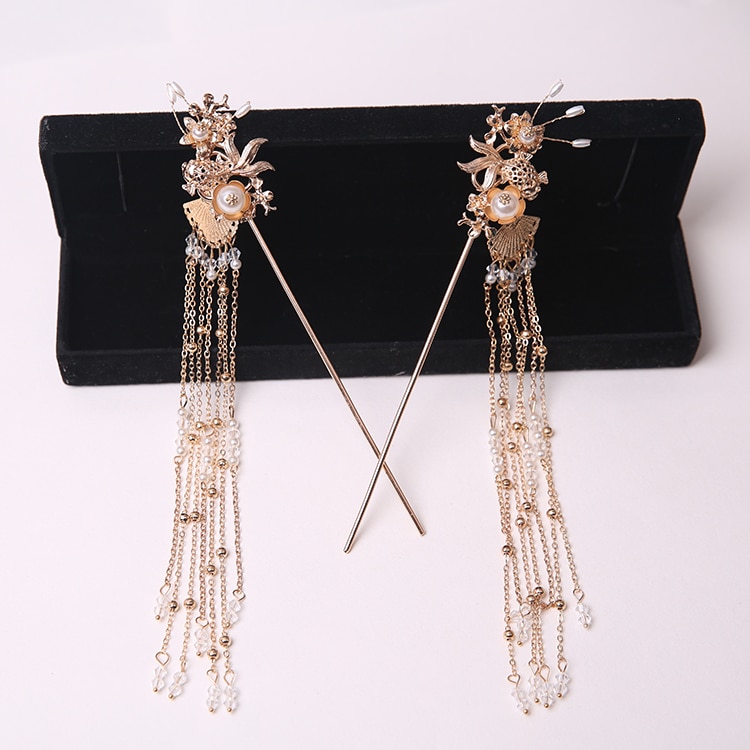 Accesorios para cabello de mujer Hanfu, accesorio para cabello de Hanfu, horquilla Kanzashi, estilo chino simple, adornos para el cabello, Kanzashi