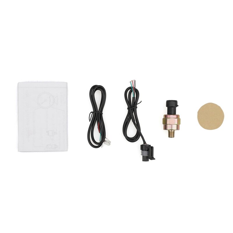 60mm 12V Kraftstoff Manometer Öl Drücken Sie Messgerät Weiß LED Kraftstoff Messer Universal-