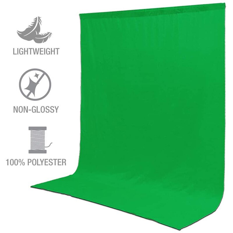 Greenscreen achtergrond studio fotografie achtergrond polyester-katoenen stof naadloos voor portret productfotografie