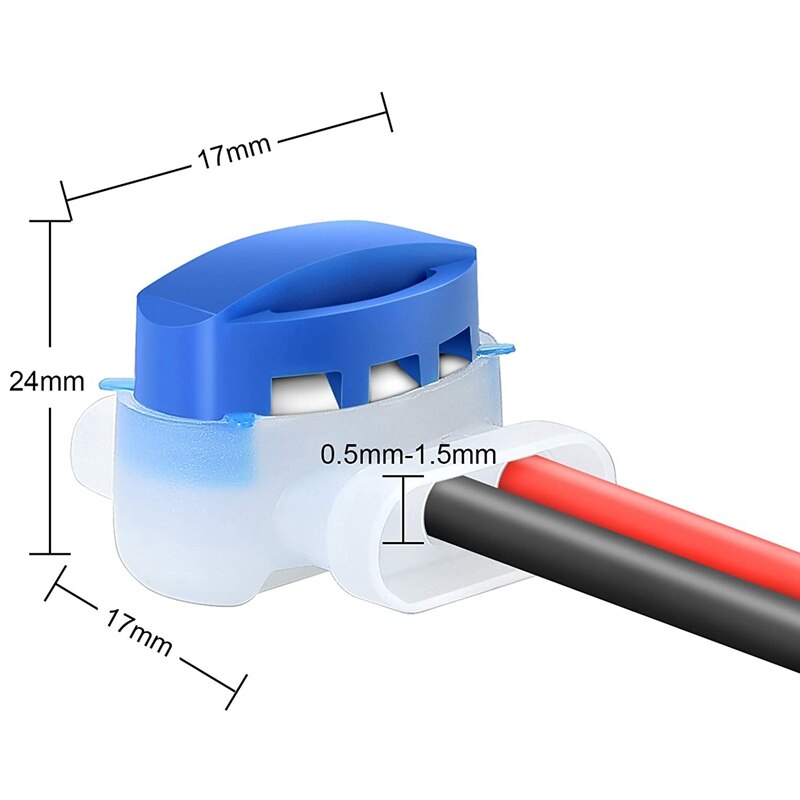 Connettore per cavo per tosaerba robotico, connettore impermeabile e riempito di Gel per tosaerba robotici Gardena