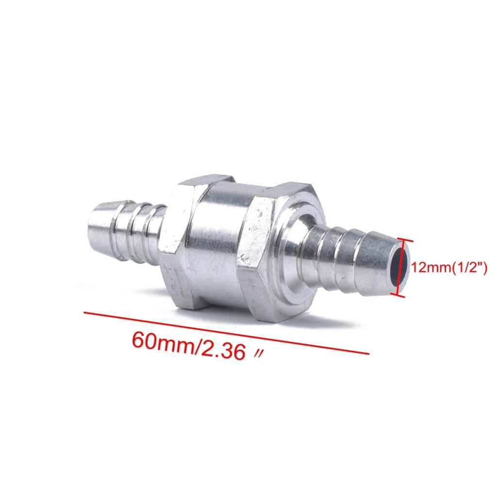 Kontraventil 12 mm aluminium envejsventil ingen retur for dieselolie flydende gas luft