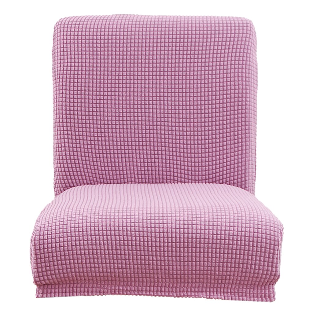 Jacquard stretch stol betræk slipcovers til lav kort ryg stol barstol stol: Lilla