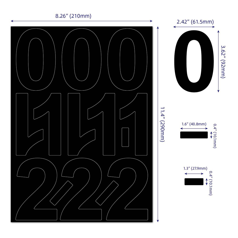 Vinyl Letters and Numbers Stickers Waterproof Sunproof Bottles Mailbox DIY Label Sticker All-purpose Kitchen Bathroom Home Label