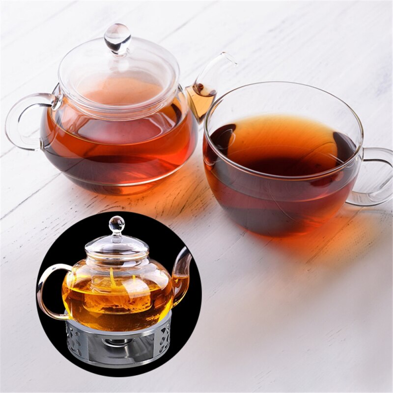 Portable Warmer Tea Holder Durable Stainless Steel Coffee Candle Warmer Tea Light Holder Trivets Coffee Warmer Heating Base Teap