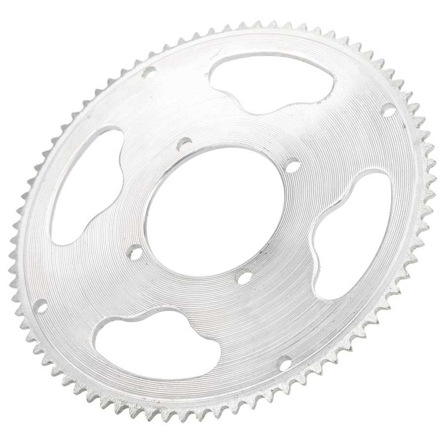 Piñón de cadena 80T, juego de piñones sin dientes, cadena de cuatro orificios, rueda libre, cadena de 146 eslabones para patinete eléctrico