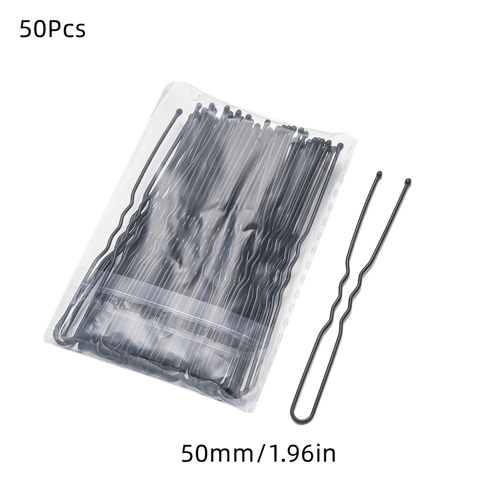 50 Uds 50/60/70mm Metal ondulado en forma de U horquillas para el cabello mujeres niñas boda peinado herramientas de estilismo accesorios al por mayor: Lavanda