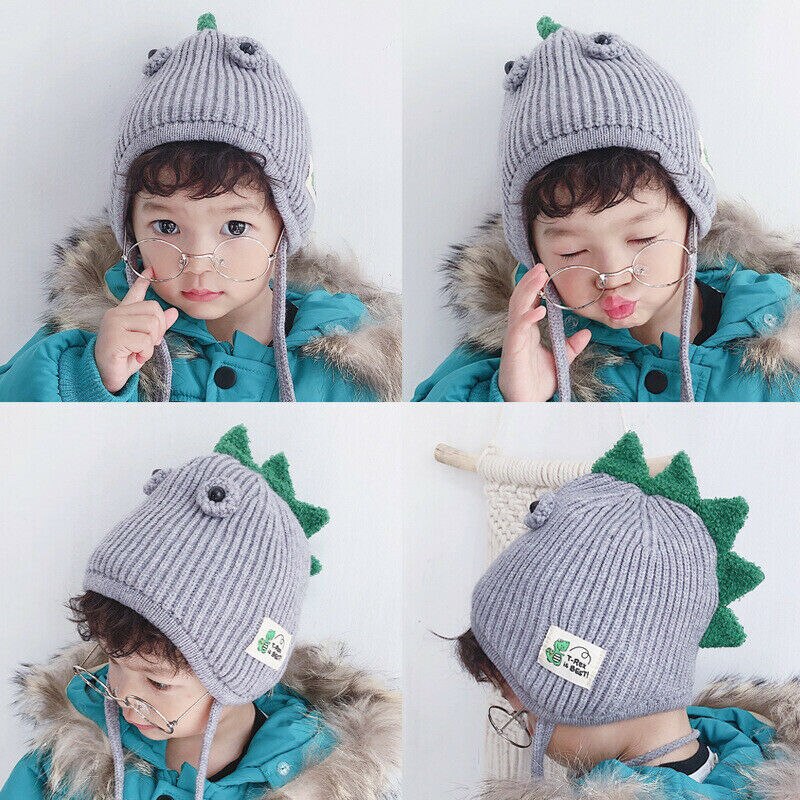 Lovely Winter Baby Toddler Kids Boy Girl Cap Knitted Cute Ear Beanie Warm Hat