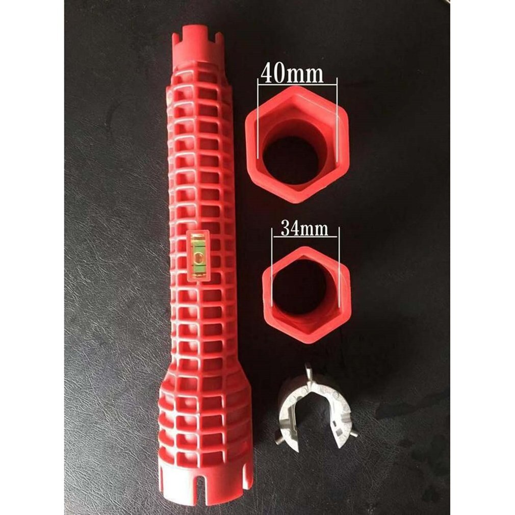 Sink Installer Wrench Double Head Anti-Slip Handle Faucet Wrench Tool Bath Kitchen Install Tap Spanner Installer Tools