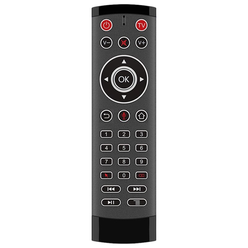 T1 Pro Voice Remote Control 2.4G Wireless Air Mouse Voice Control Gyro IR Remote with 2 IR-Learning for Android Tv Box: Default Title