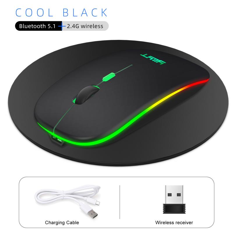 G852 Bluetooth 5.0 + 2.4Ghz Wireless Dual Mode 2 In 1 Cordless Mouse 1600 DPI Ultra-thin Ergonomic Portable Optical Mice