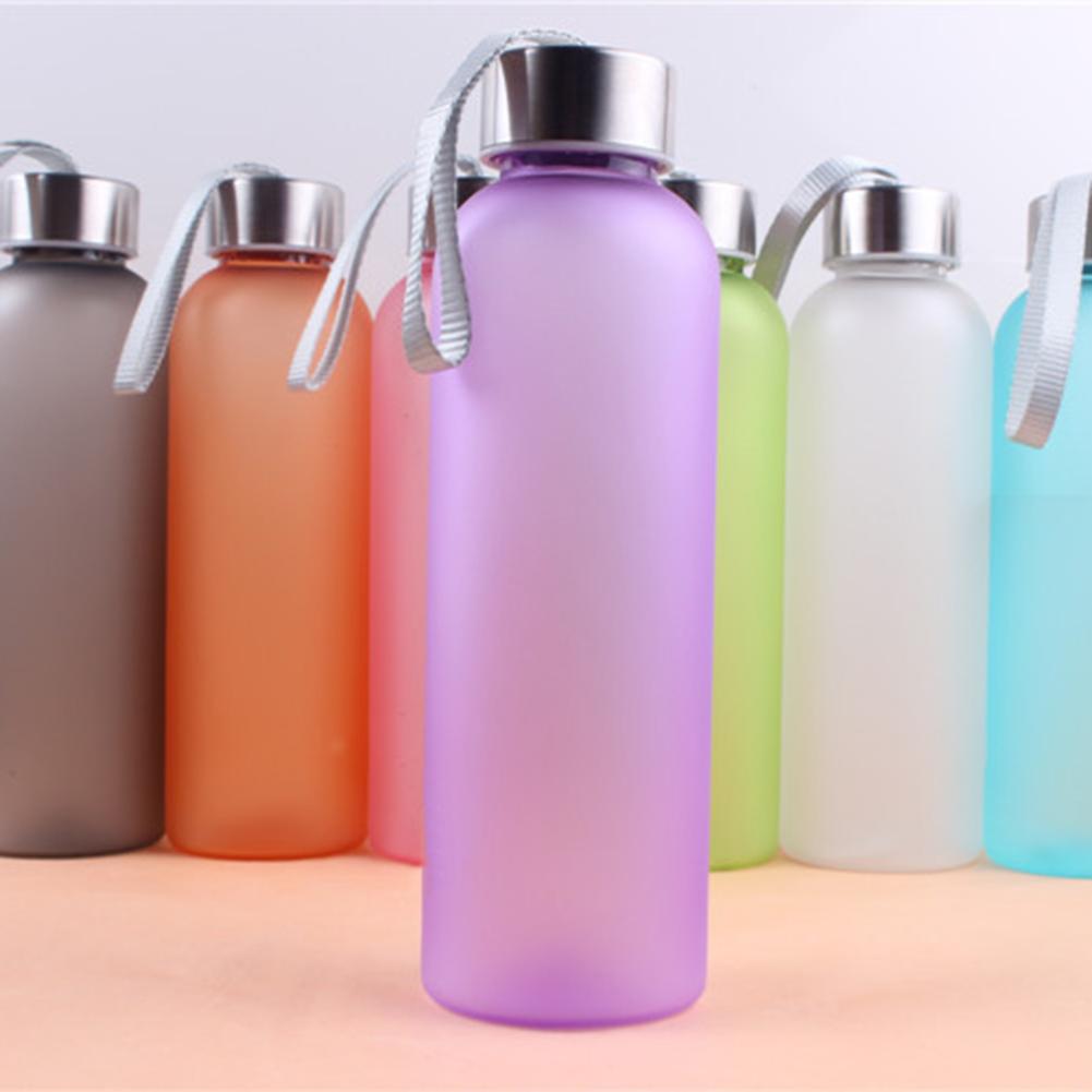 600Ml Outdoor Sport Travel Camping Fles Draagbare Transparante Fles Vruchtensap Waterkoker Fietsen Reizen Drink Water Bottle Cup