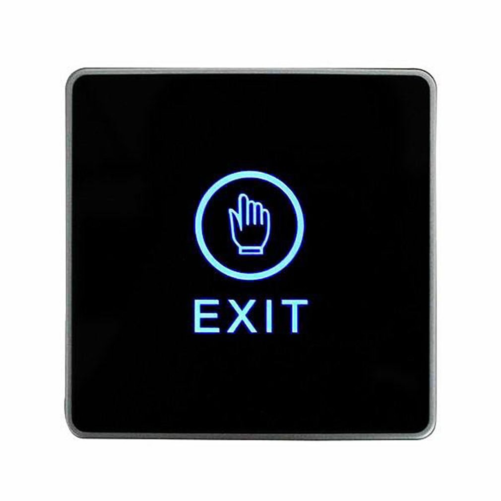 Push Touch Exit Button Door Exit Release Button Security Access Control System With LED Indicator Light For Gate Frame