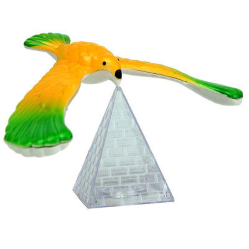 Lustig Ausgleich Adler Mit Pyramide Ständer Magie ausgleichen Vogel büro Schreibtisch Dekoration freundlicher Pädagogisches Spielzeug Geburtstag