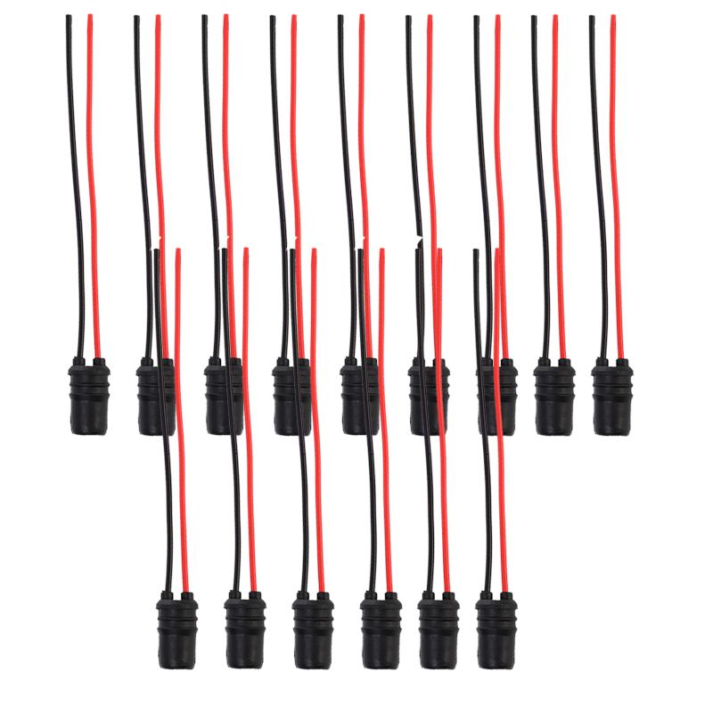 T10 car lamp socket bulb 147 rubber plug holder extension led lamp base holder wire adapter for  t10 w5w: Blue