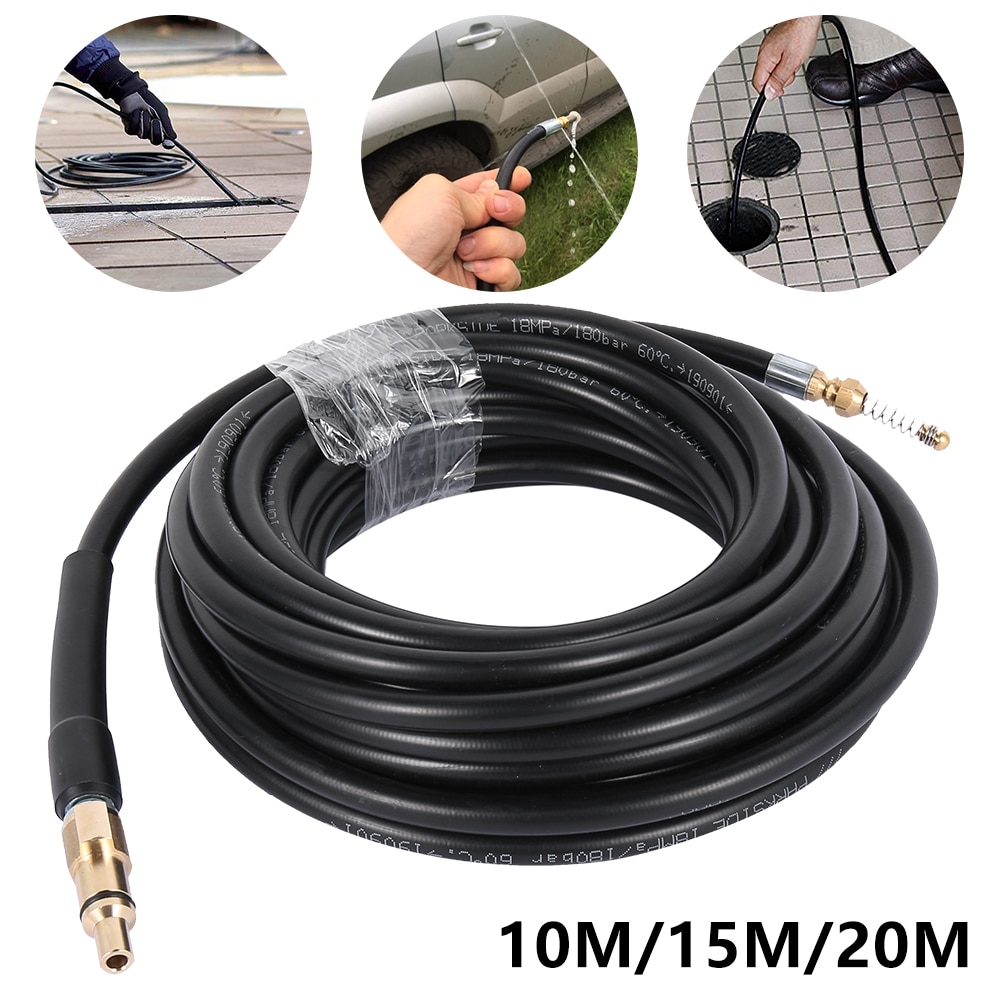 10 M 15 M 20 M 2320psi 160bar Riool Afvoer Water Cleaning Hose Pipe Cleaner Voor Lavor