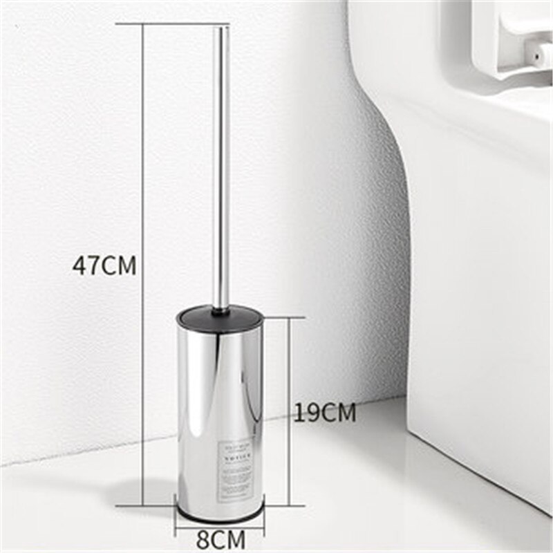 Spazzola di pulizia di tipo durevole di vendita calda per servizi igienici Set porta scopino in acciaio inossidabile Set bagno bagno Hardware oro/cromo: Style C chrome