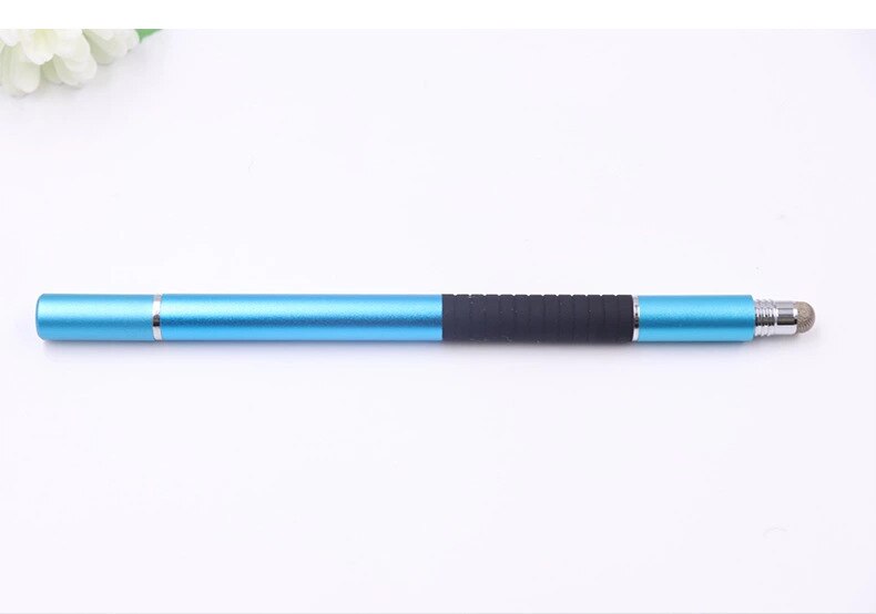 3 in 1 Fiber Stylus Pen Drawing Tablet Pens Capacitive Screen Touch Pen for Mobile Phone Smart Pen Accessories Ballpoint Pen: 1 Sky Blue Pen