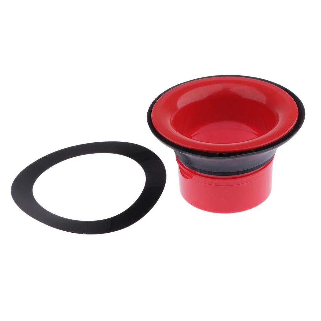 Red Bass Drum Sound Enhancer Kick Drum Enhancer & Ring-Accesorios de tambor, plástico ABS sólido