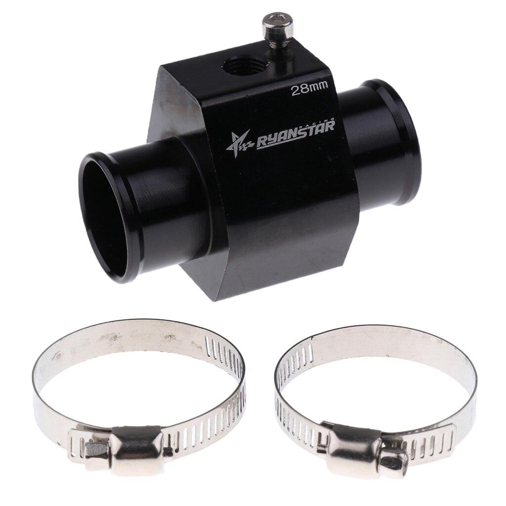 Water Temperature Sensor Joint Pipe Radiator Hose Adapter with Clamp