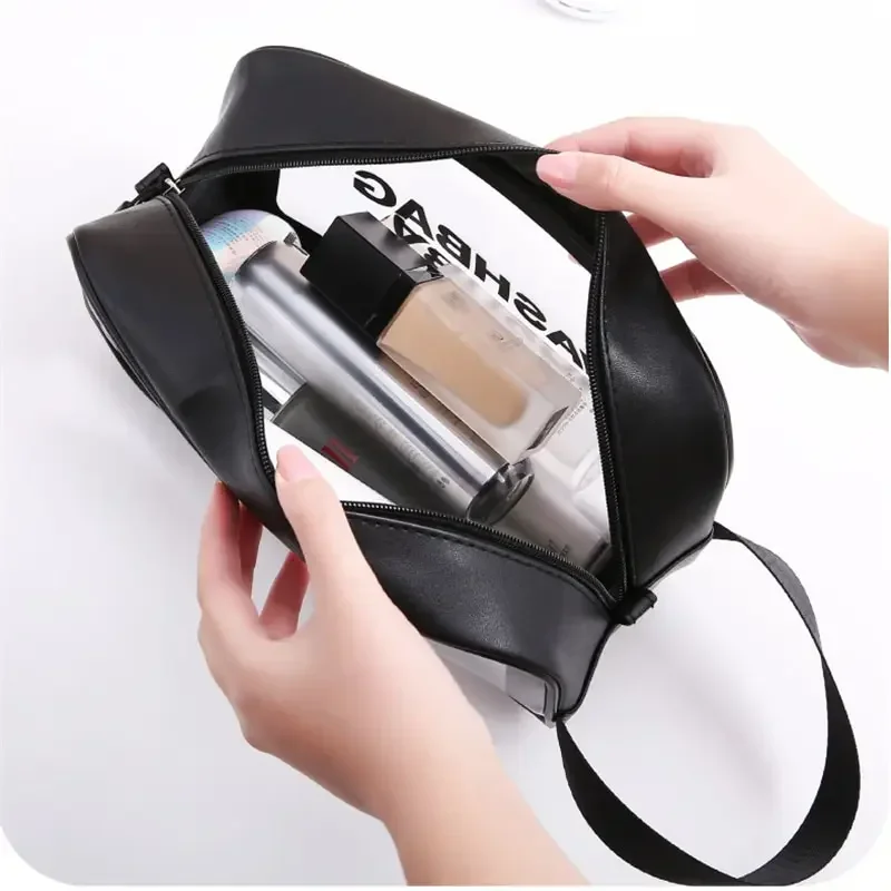 Waterdichte Draagbare Reis Waszak Vrouwelijke Transparante Make-Up Opbergtas Grote Capaciteit Cosmetische Organizer Beauty Vrouwen Case