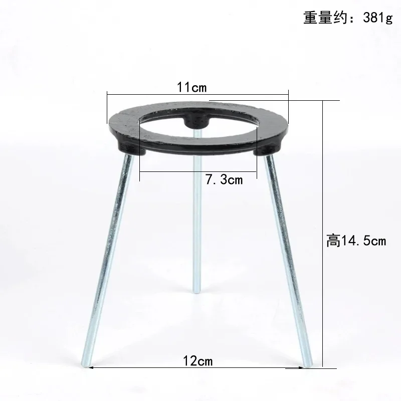 Trípode desmontable ajustable de vástago de laboratorio, soporte de lámpara de aleación de aluminio, soporte de calefacción experimental para enseñanza de calefacción