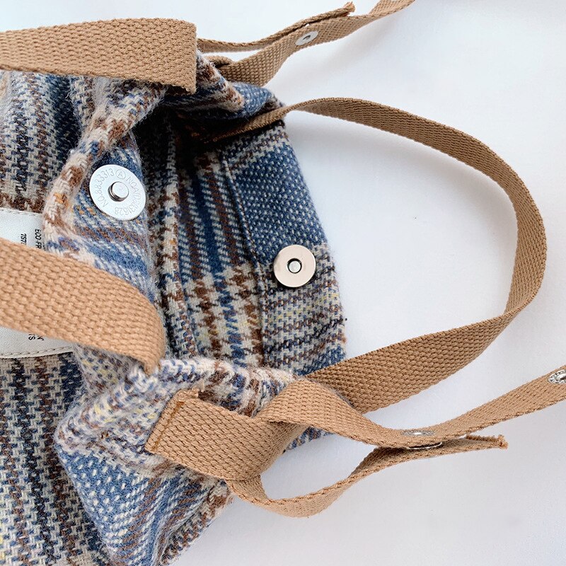 Youda winter vintage lattice lazy style wollen messenger bag dames veelzijdige schoudertassen