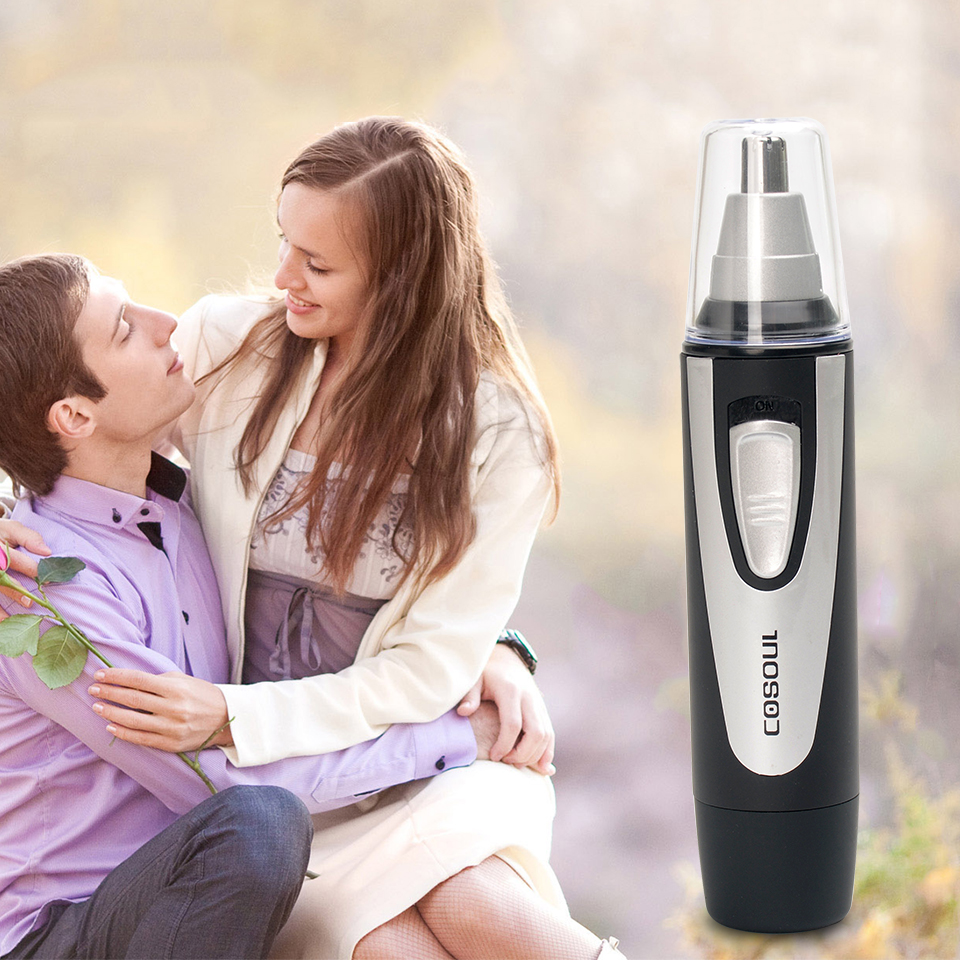 Electric Nose Hair Trimmer Stainless Steel Blade Nose Hair Clipper Ear Hair Trimmer Safe