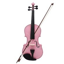 4/4 Full Size Roze Akoestische Viool Fiddle Craft Violino met Case Bow Rosin Viool voor Beginners