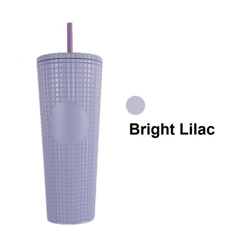 Tasse à café diamant 710ml, avec paille, Double couche en plastique, avec grille de maïs, déesse rayonnante: 14
