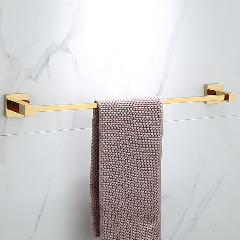 Ntipox Juego De 4 Piezas De Accesorios De Baño Brusehd Dorados, Juego