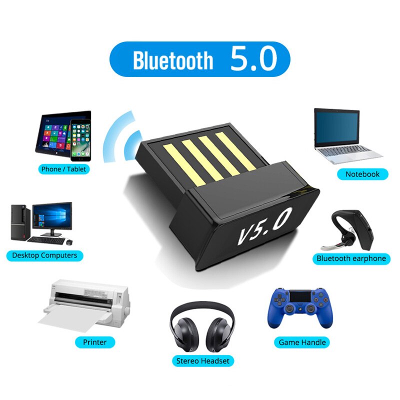 Usb Bluetooth 5.0 Adapter Pc Accessoires Tablet Auto Audio Muziek Ontvanger Tv Usb Dongle Bluetooth Oortelefoon Adapter