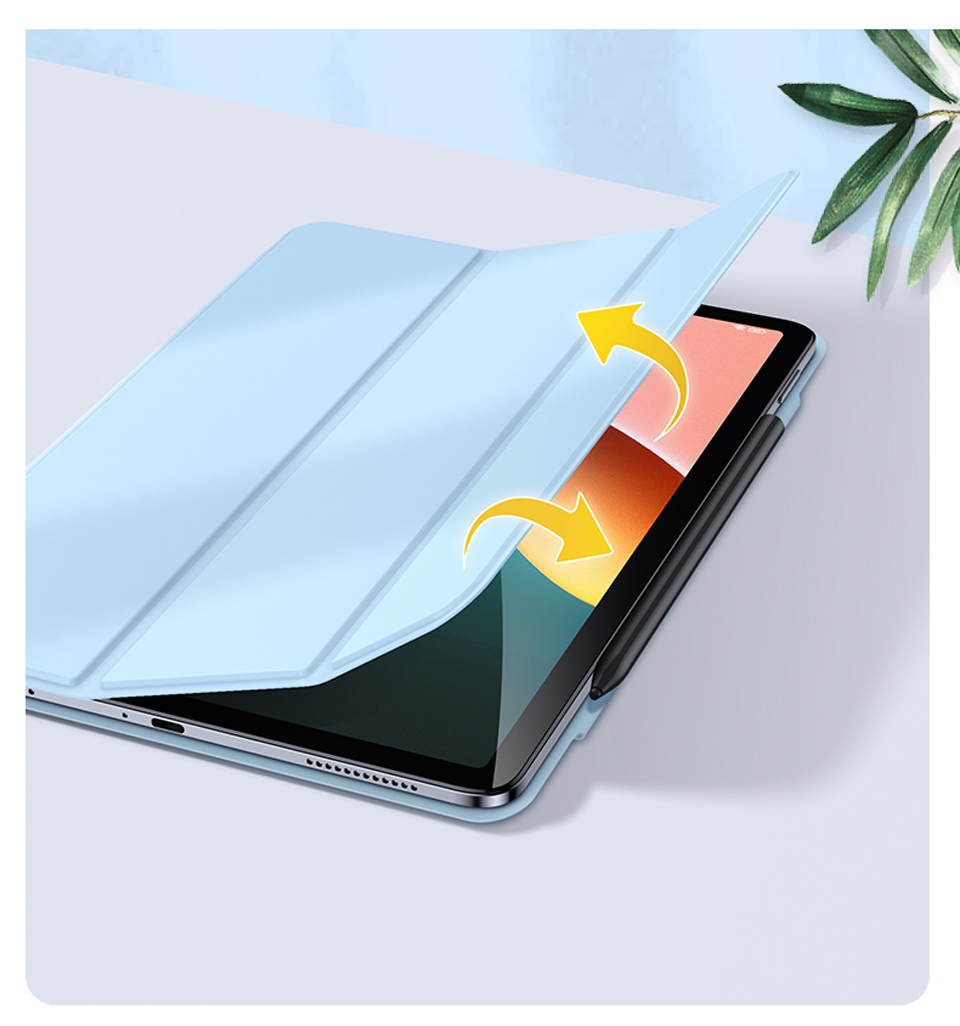 Husă magnetică pentru xiaomi pad 5 husă pentru mi pad 5 5 pro funda pentru trezirea și somnul automată susține încărcarea creionului
