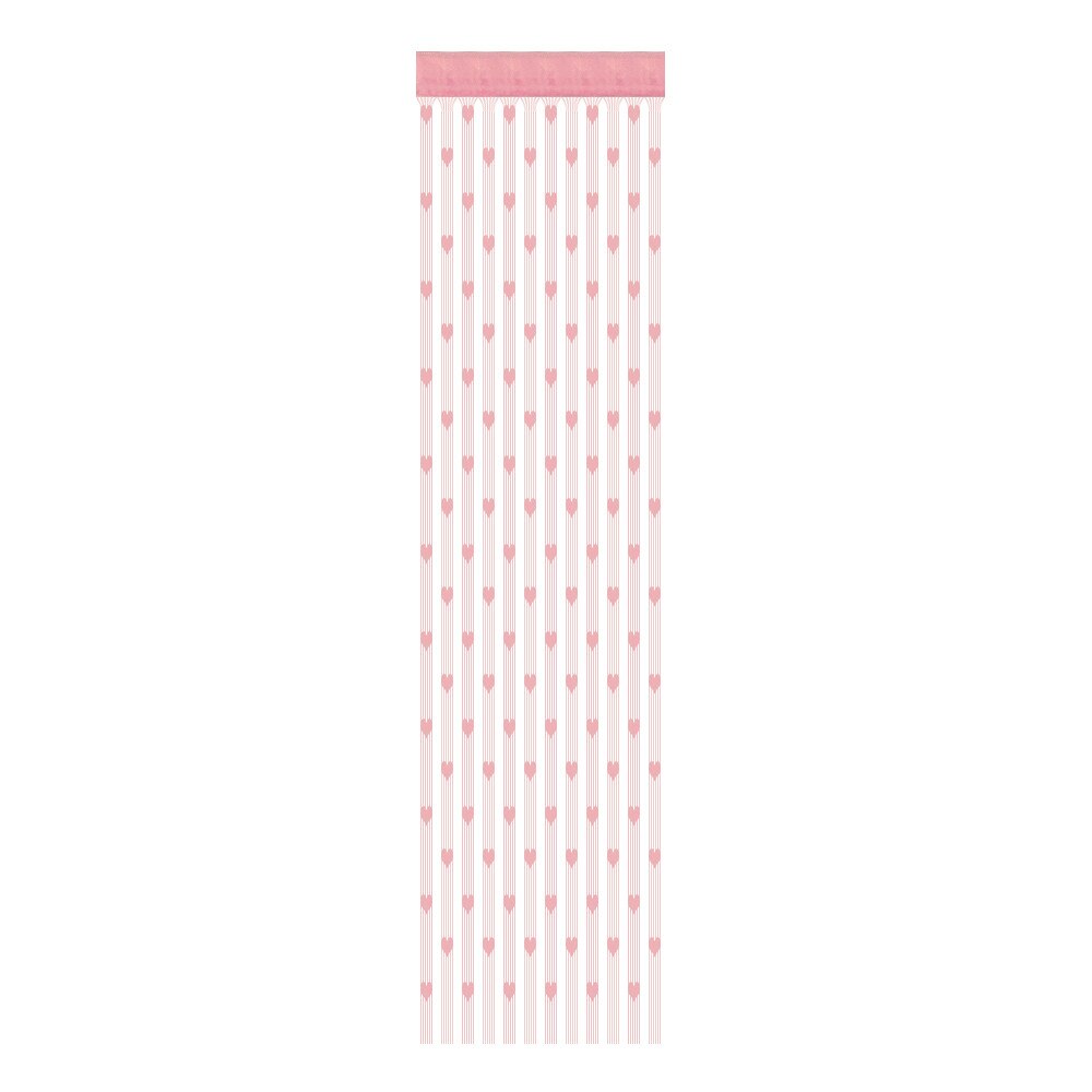 Rideau à cordes en forme de cœur d'amour, 50x200cm, diviseur de porte, cantonnière, pour salon, chambre à coucher, # P: Pink 