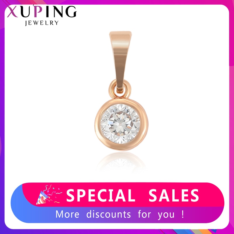 Xuping Exquisite Romantic Round Shape Pendant for Women Temperament Nice Synthetic Cubic Zirconia Family S233-35988