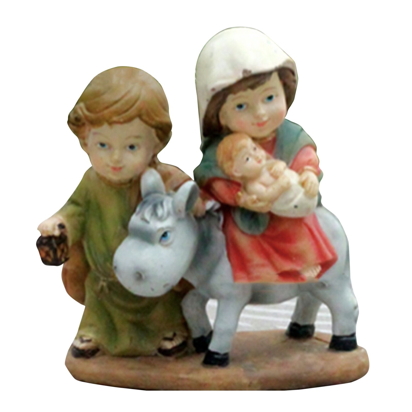 4 # Kerststal Ornament Heerlijke Verbazingwekkende Hars Standbeeld Van De Maagd Maria Van De Kerststal Kribbe Religieuze Serie Home Decoratie: E