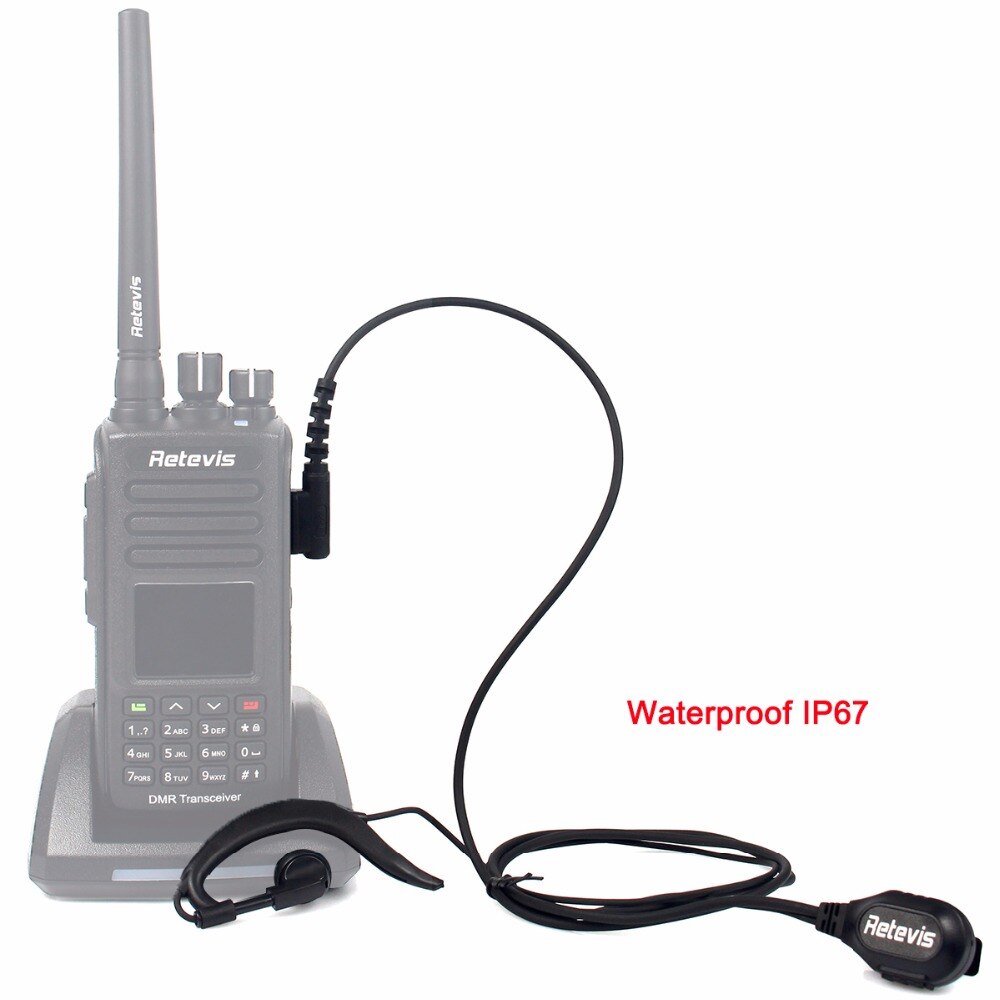 Retevis g-kształt słuchawka douszna mikrofon słuchawka Retevis RT8 TYT MD390 Walkie talkie J9115A