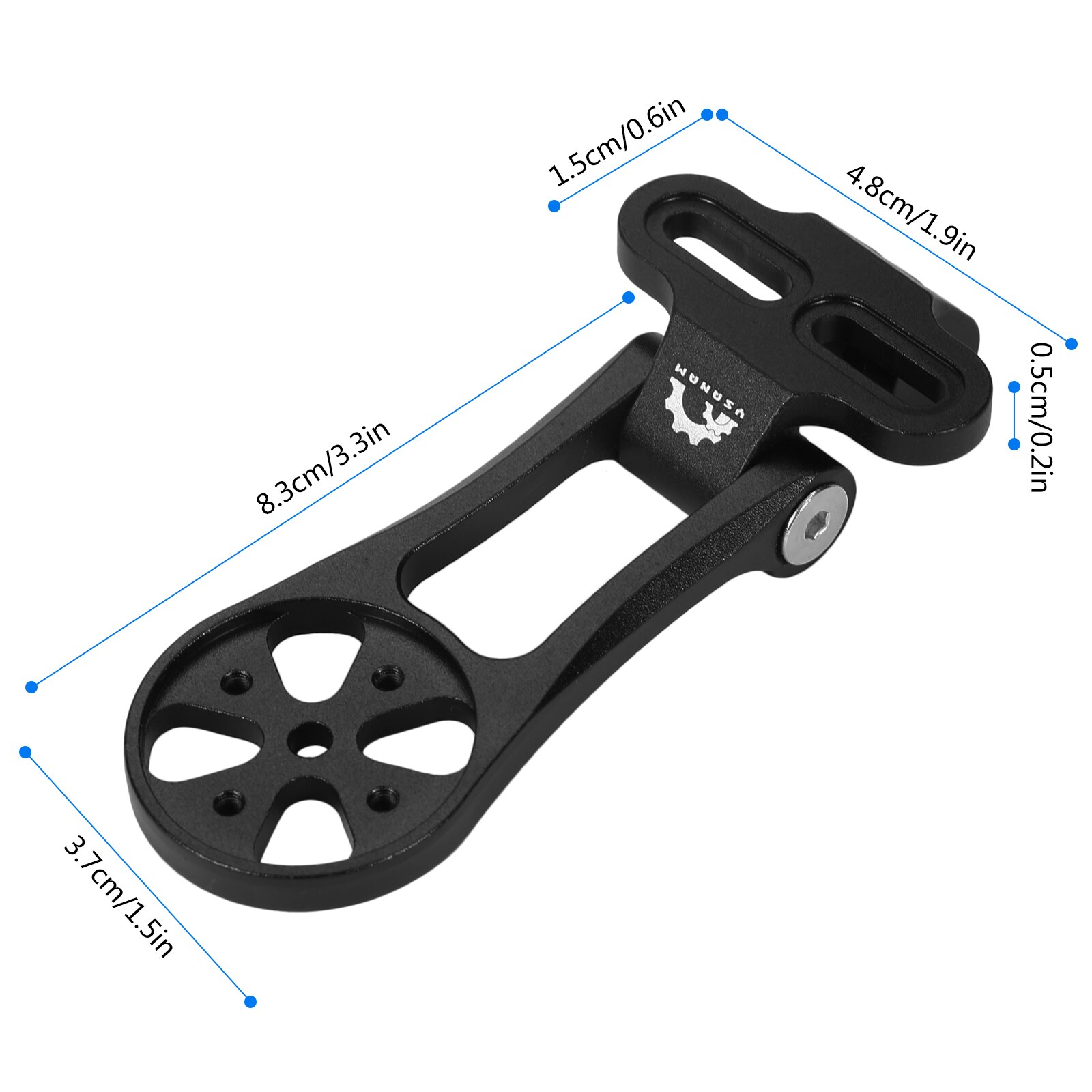 YSANAM Out Front Combo Bicycle Computer Camera Mount Holder Adjustable Bike Stem Extension Cycling Holder Handlebar Mount Holder