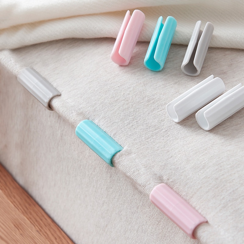 12 Stuks Laken Clips Plastic Antislip Klem Quilt Bed Cover Fasteners Matras Houder Voor Lakens Thuis Kleding peg Gadget